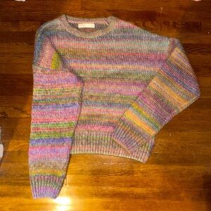 Rainbow knitted pull and Bear sweater